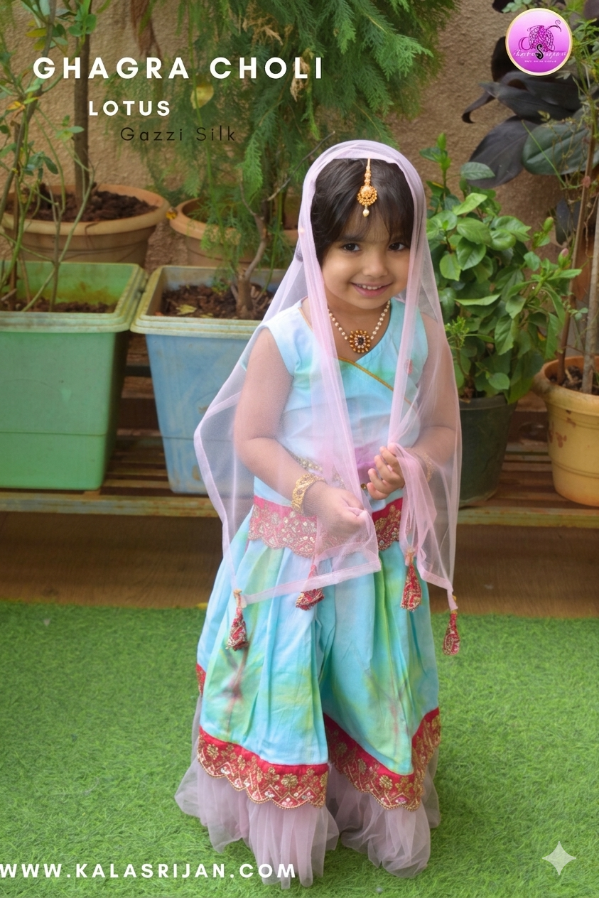 Ghagra Choli_lotus