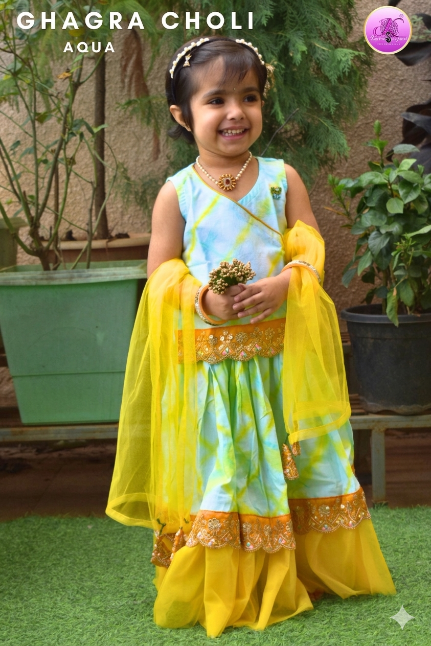 Ghagra Choli_aqua