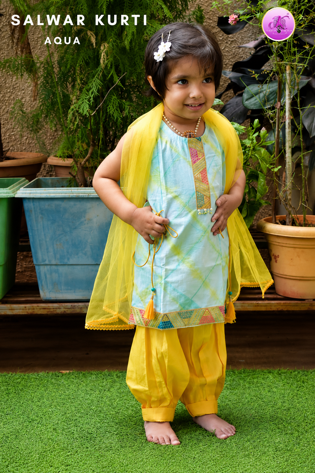 Salwar Kurti_Aqua