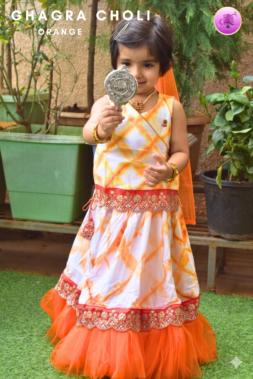 Ghagra Choli_Orange